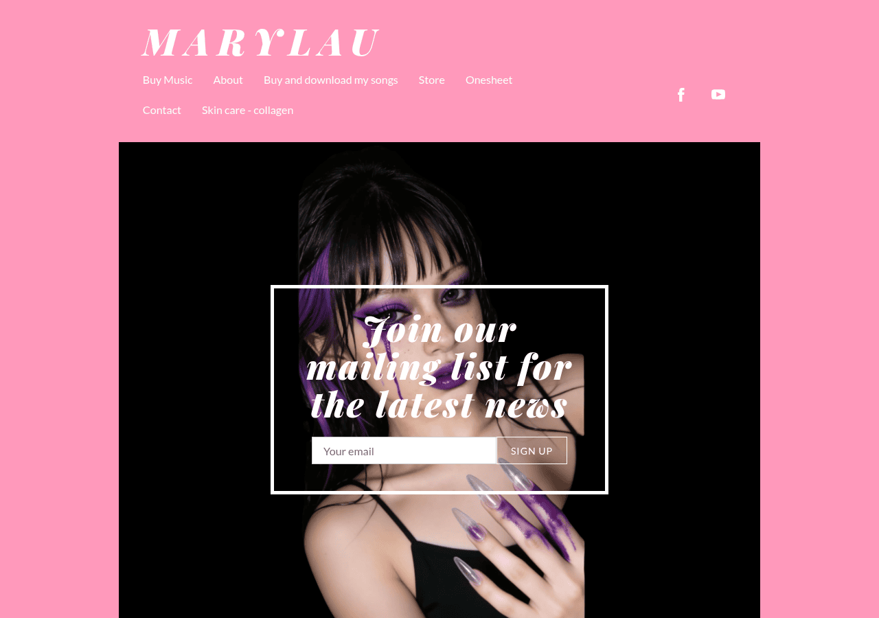 Screenshot of marylauoficial.com