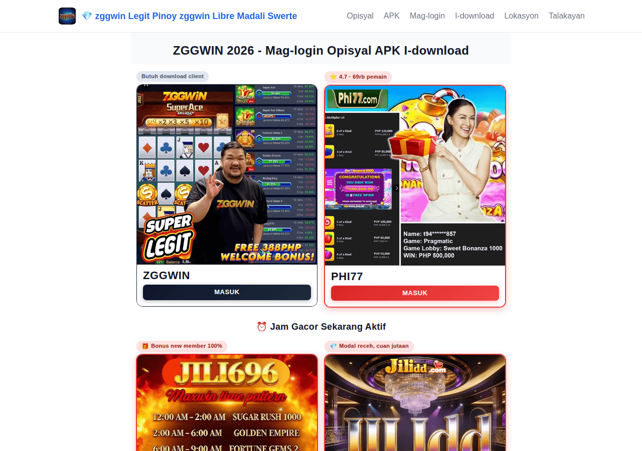 Screenshot of zggwin.online