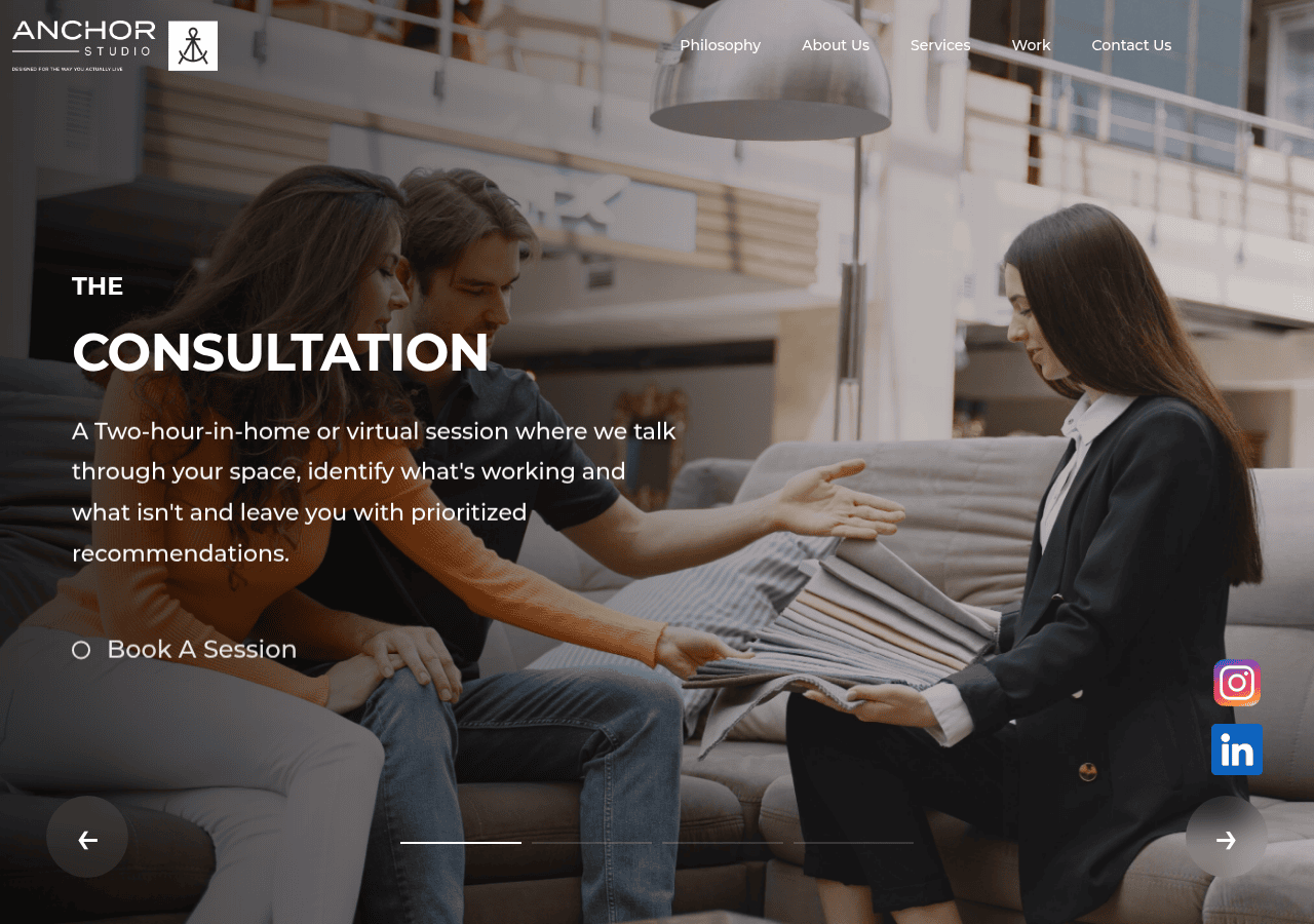 Screenshot of anchorstudiodesign.com