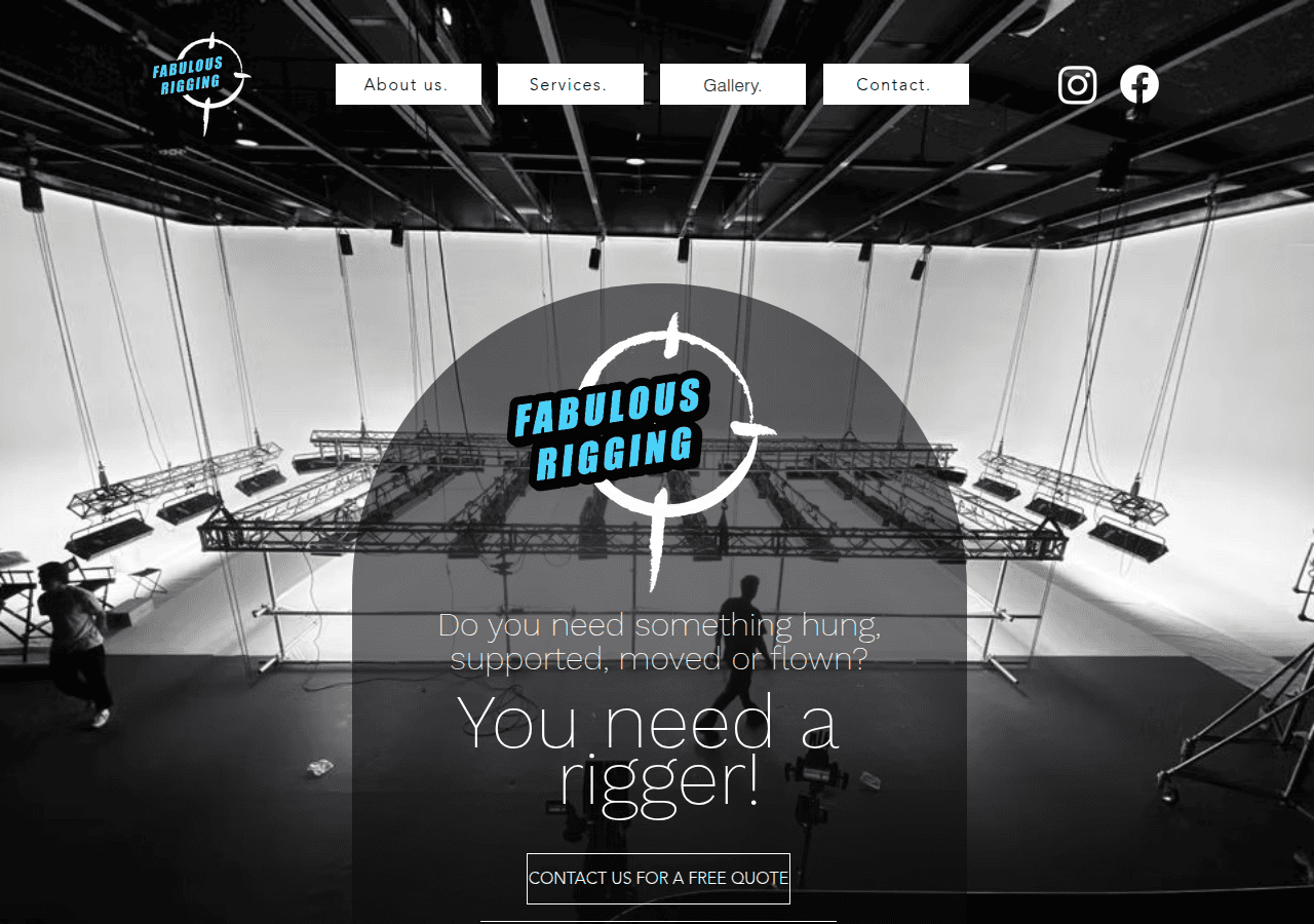Screenshot of fabulousrigging.co.uk