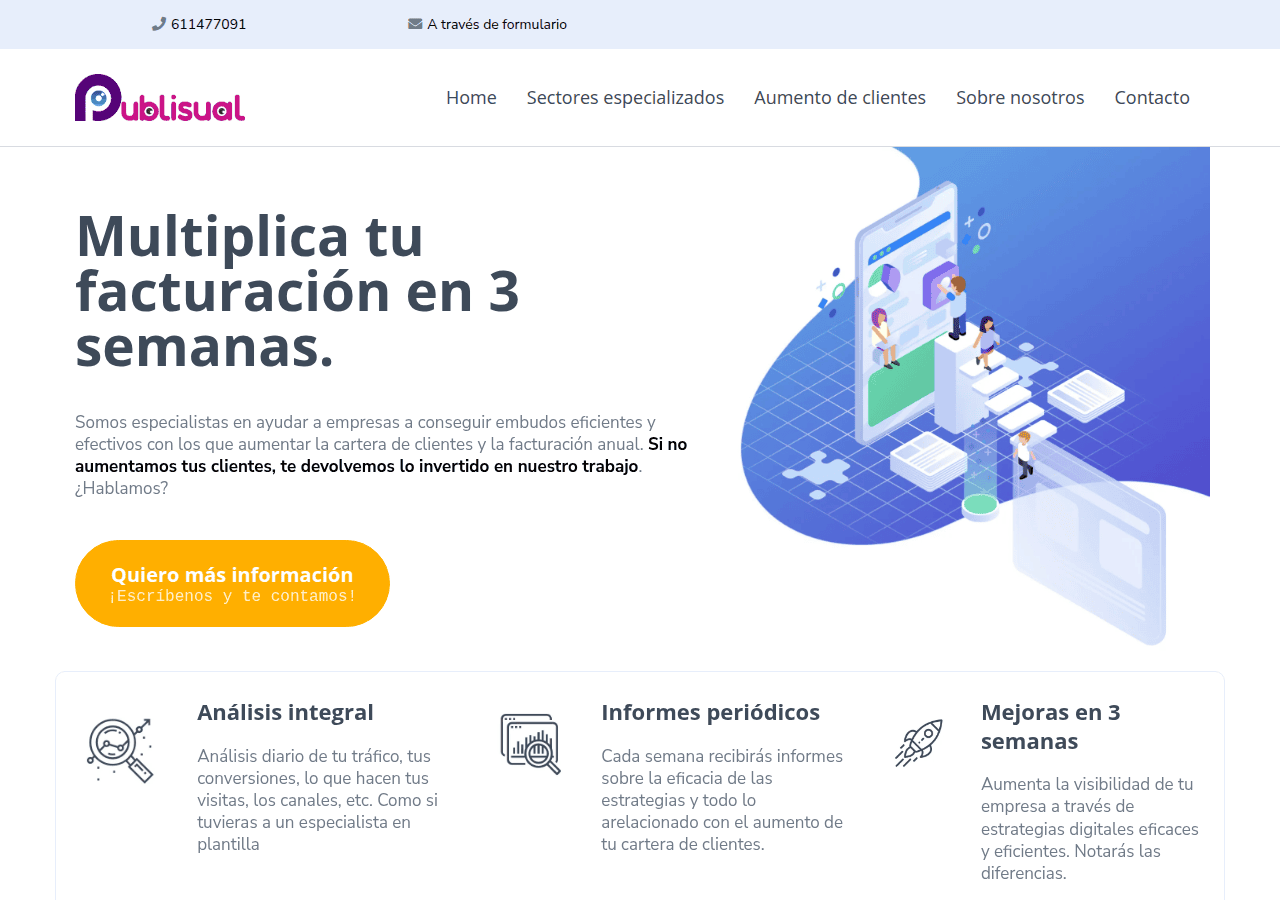 Screenshot of agenciapublisual.com