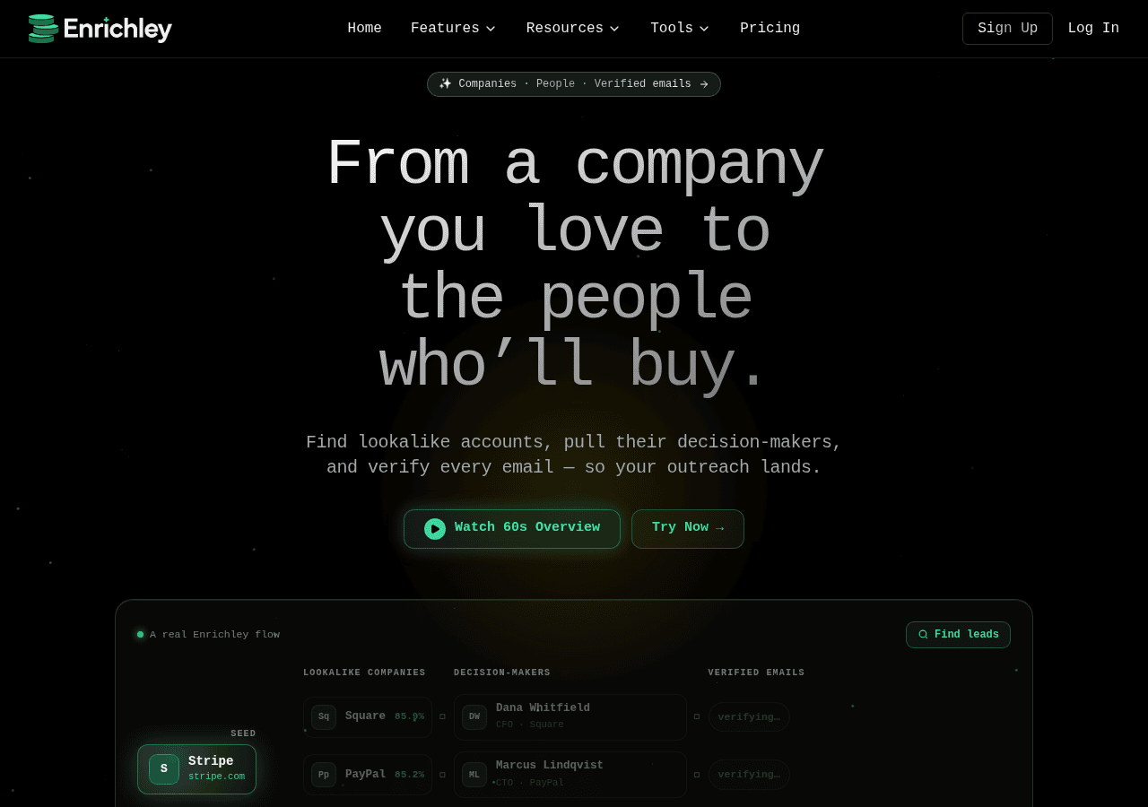 Screenshot of enrichley.com