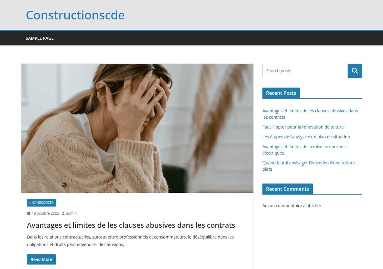Screenshot of constructionscde.com