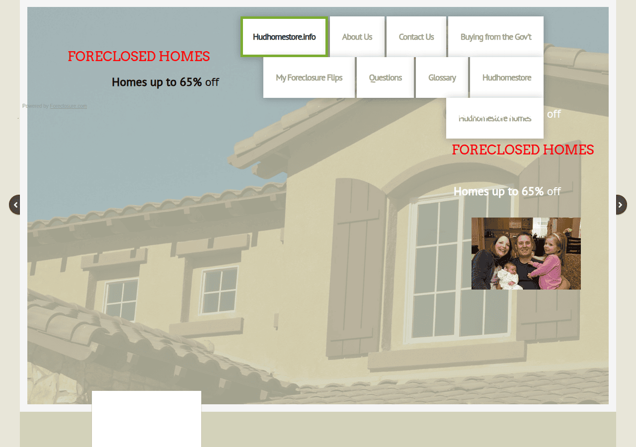 Screenshot of hudhomestore.info
