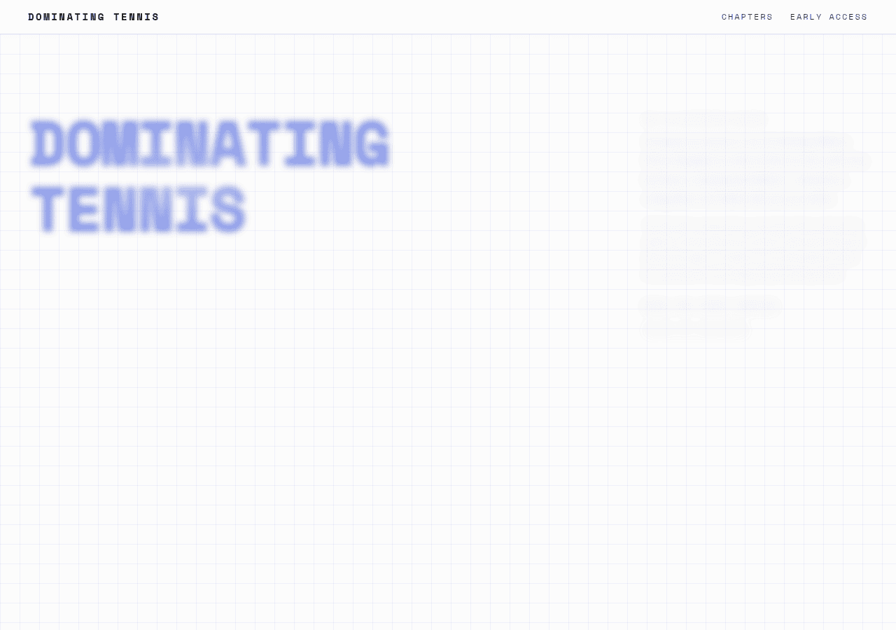 Screenshot of dominatingtennis.com