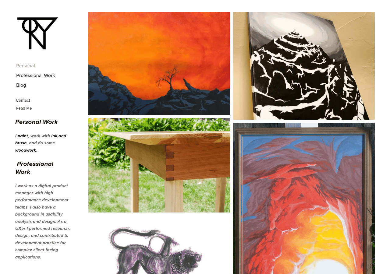 Screenshot of tonybeuche.com