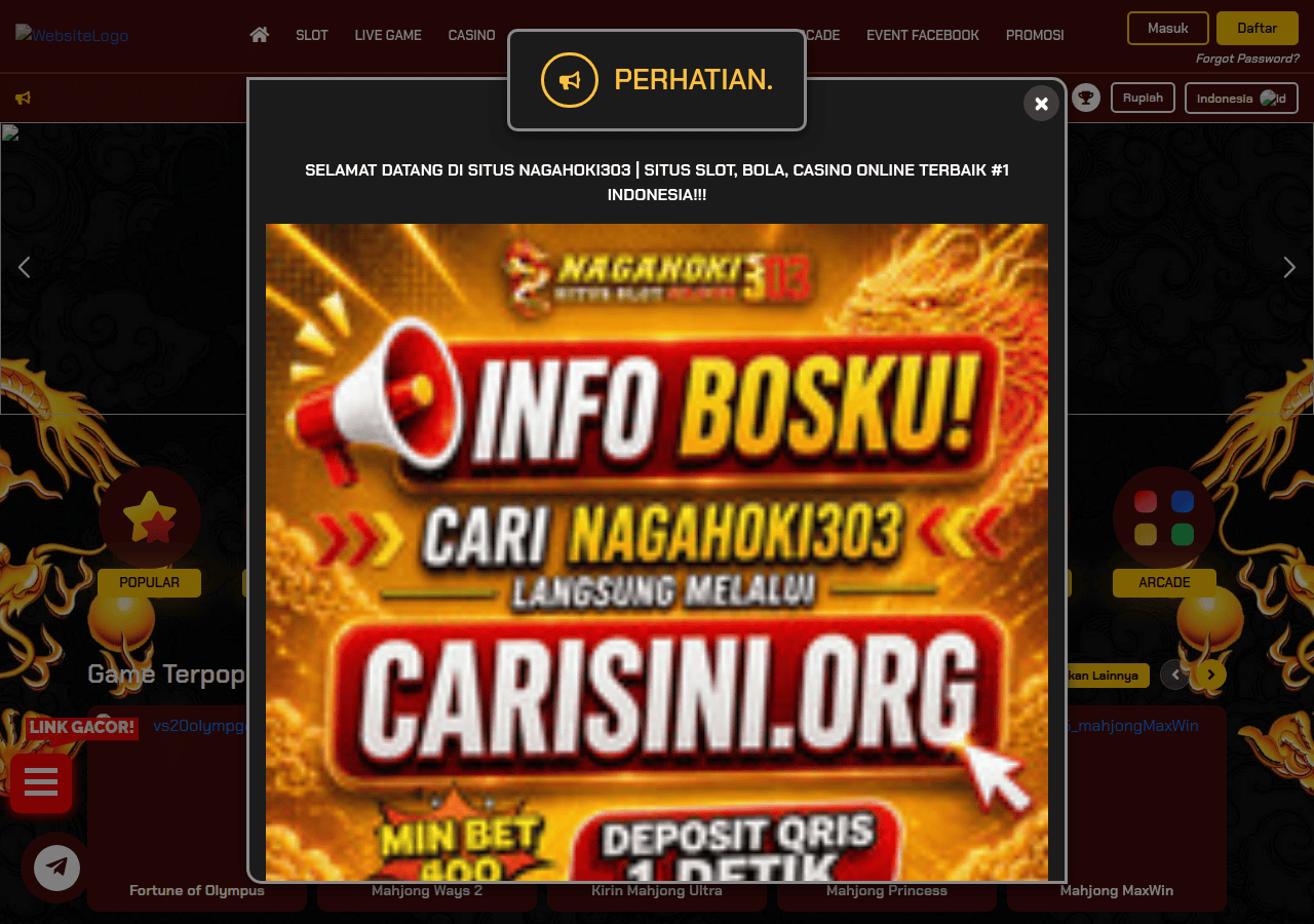 Screenshot of nagahoki303erc.site
