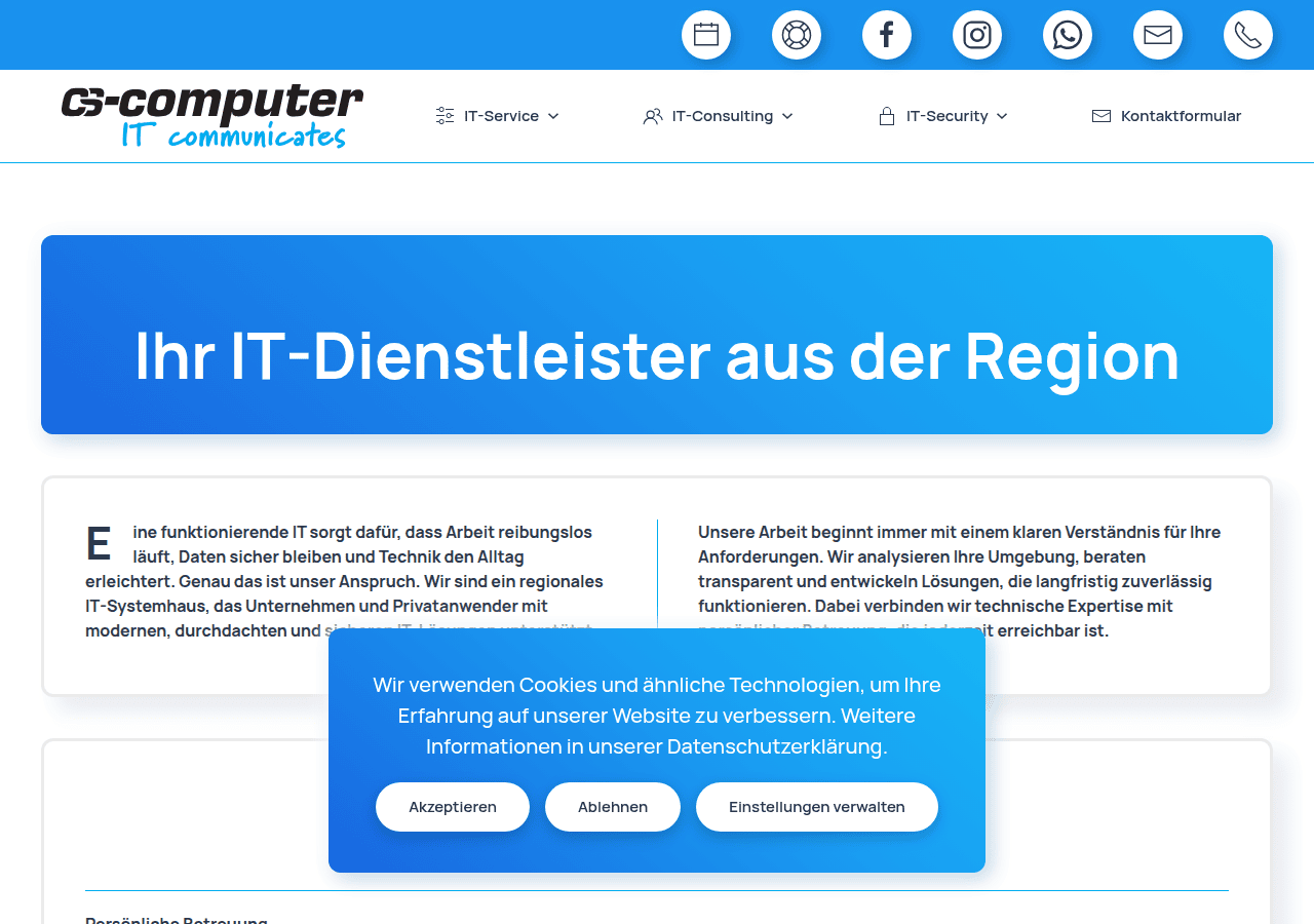 Screenshot of cs-computer.eu