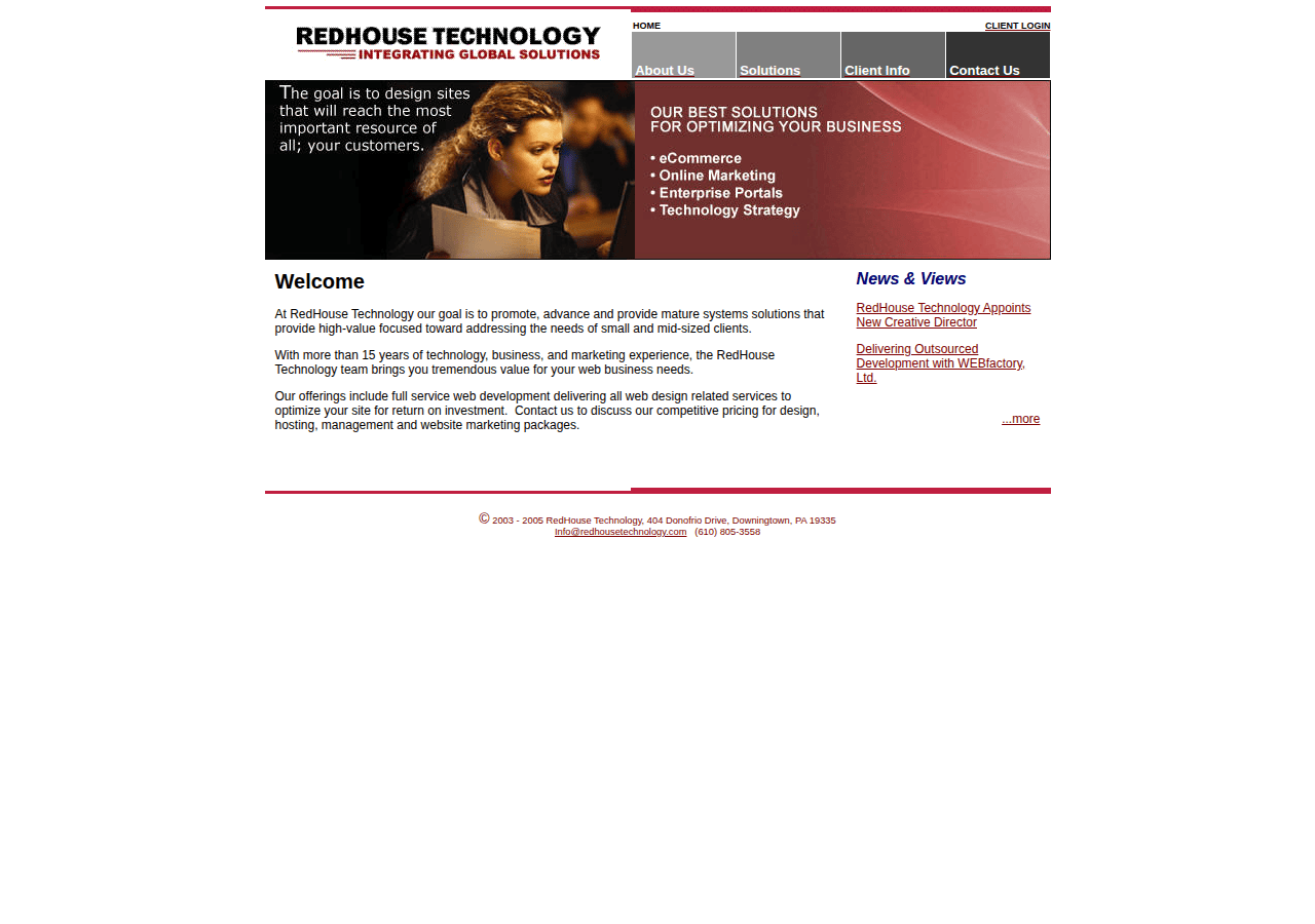 Screenshot of redhousetechnology.com
