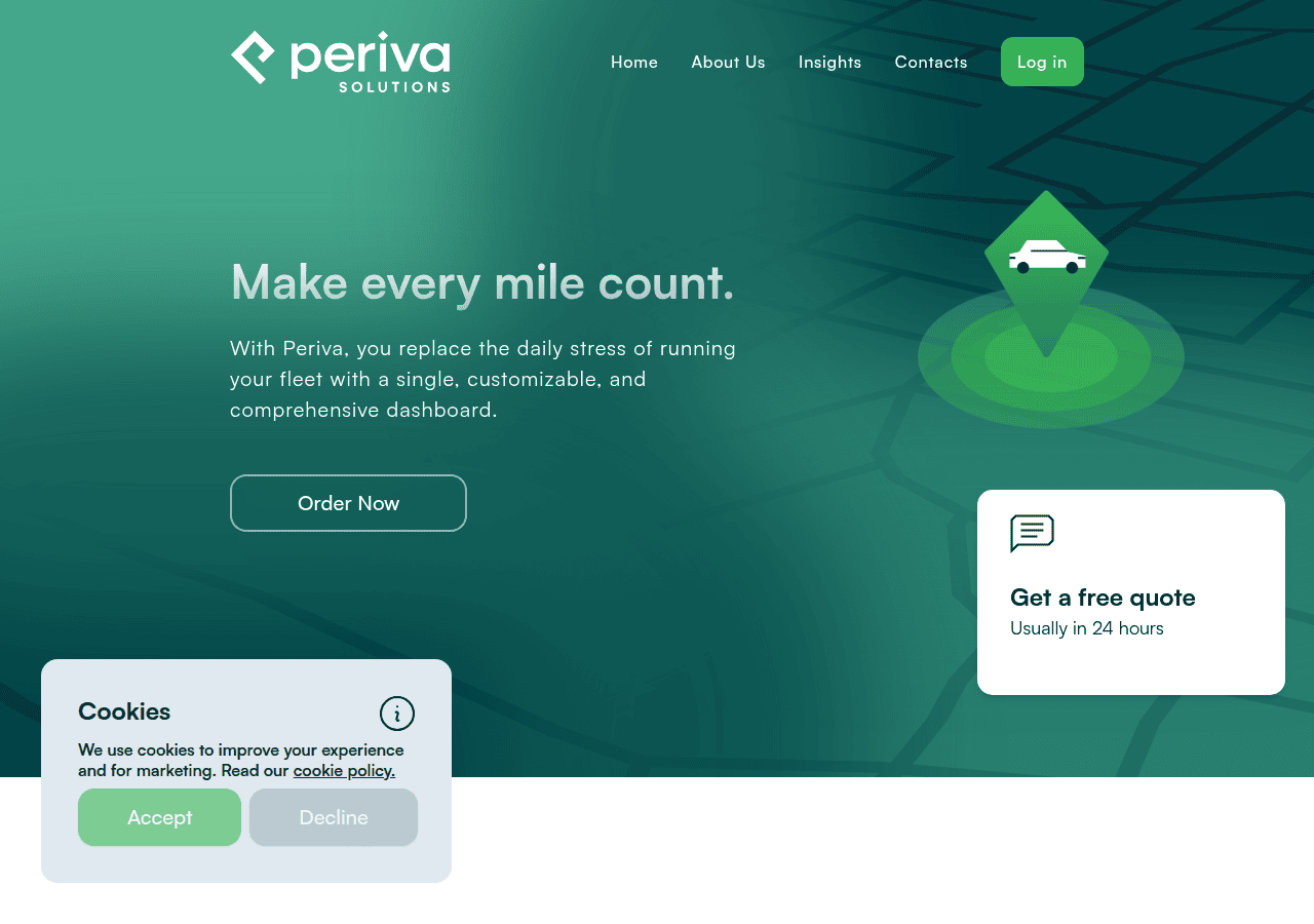 Screenshot of periva.io