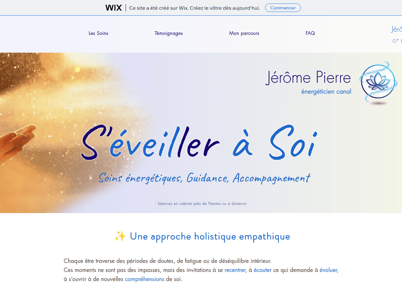 Screenshot of seveillerasoi.wixsite.com