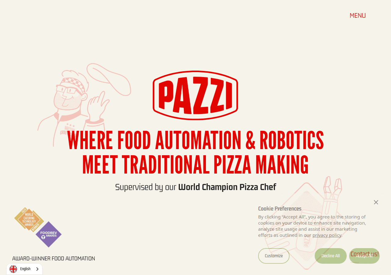 Screenshot of pazzipizza.com