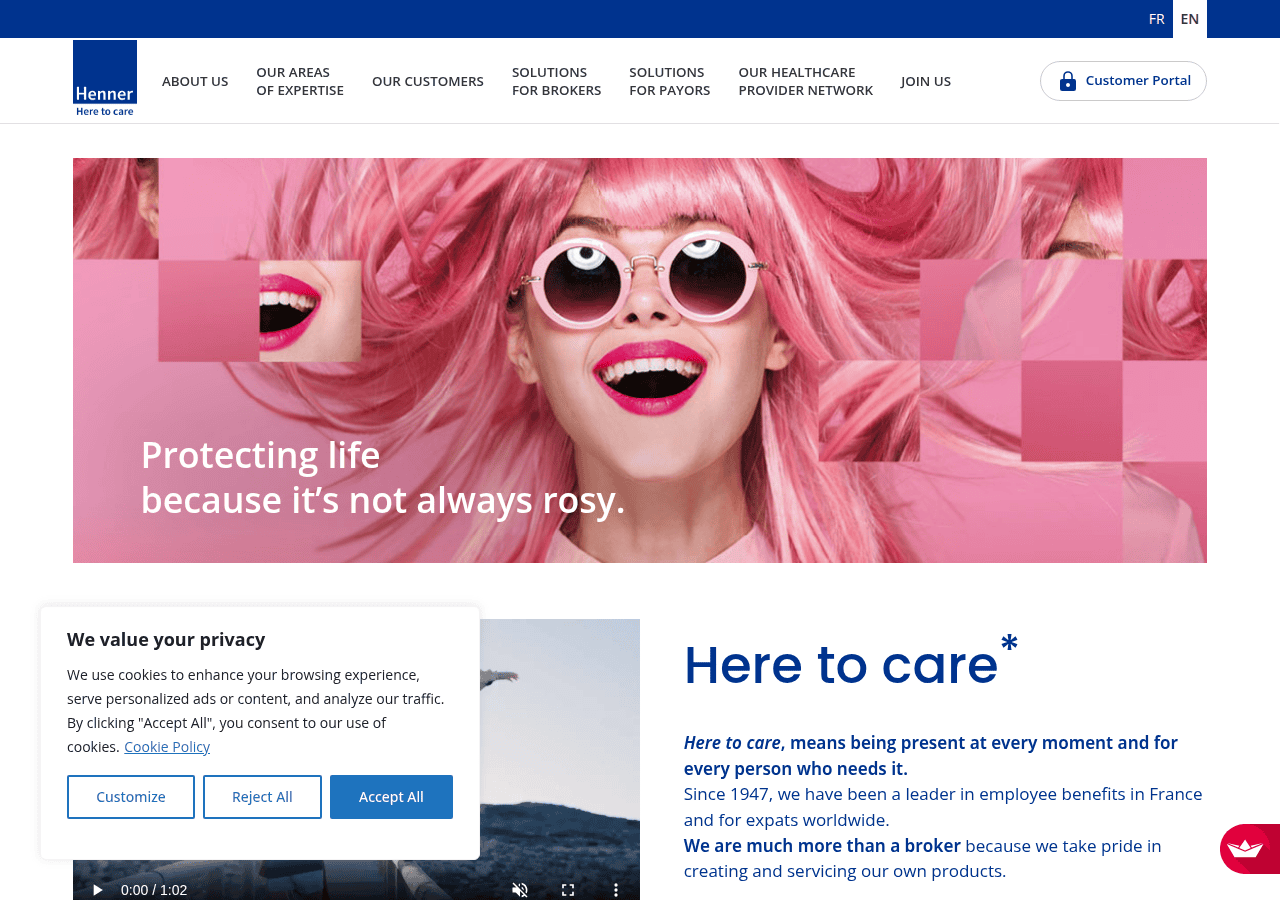 Screenshot of henner.com