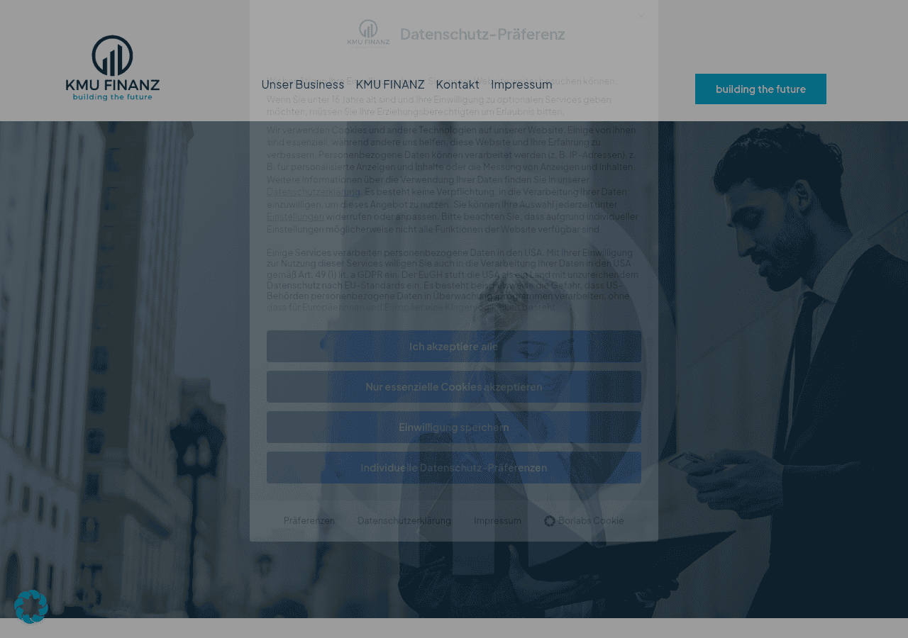 Screenshot of kmufinanz.net