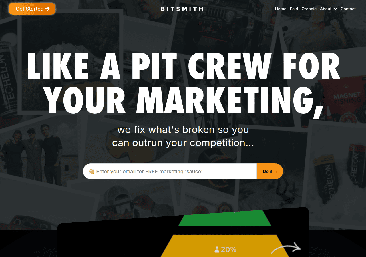Screenshot of bitsmithagency.com