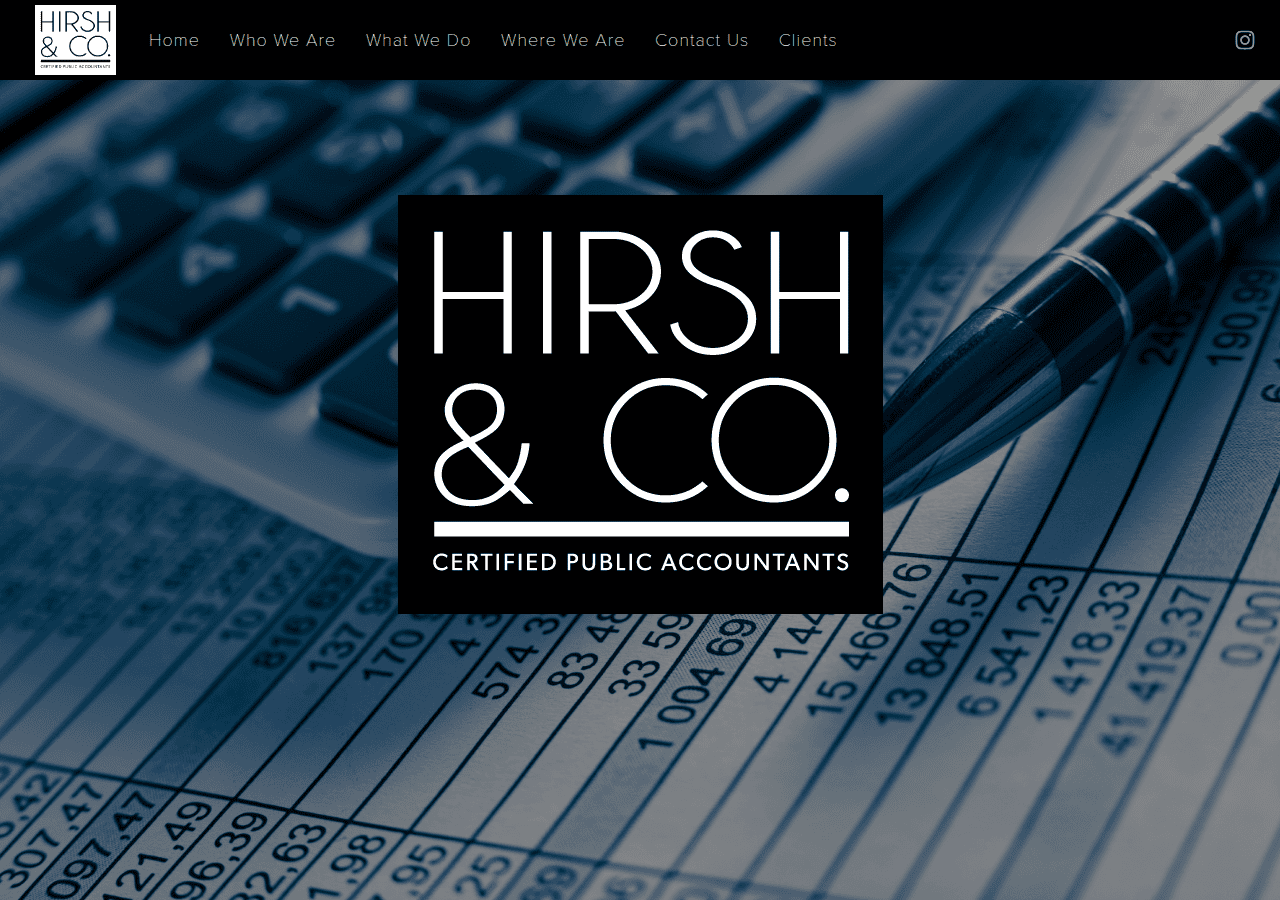 Screenshot of hirshandcompany.com