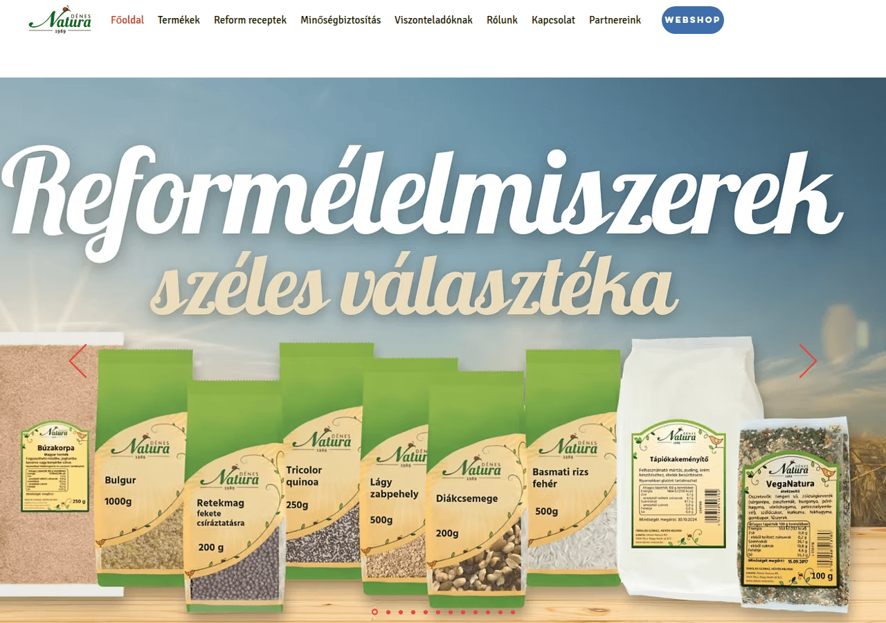 Screenshot of denes-natura.hu