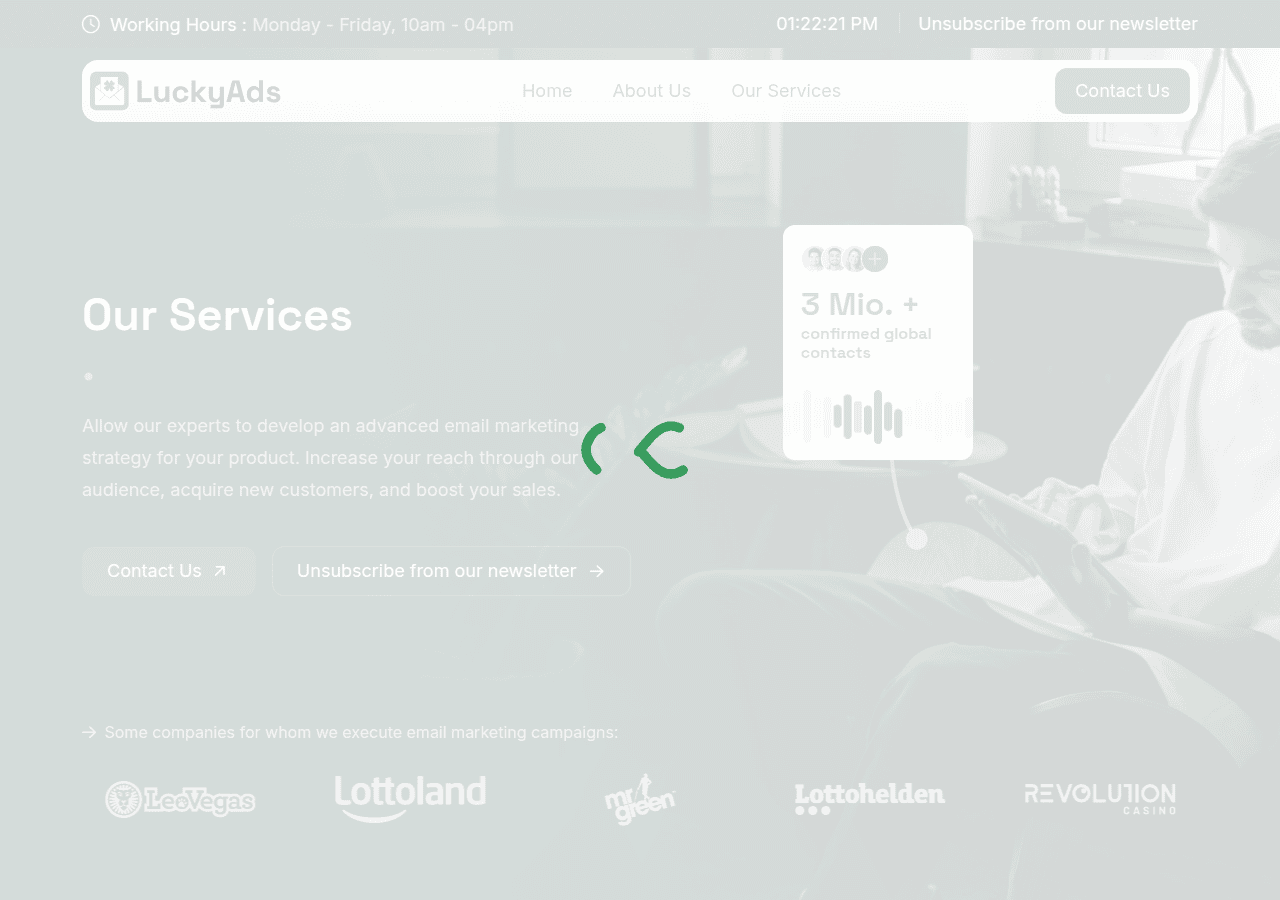 Screenshot of luckyads.net