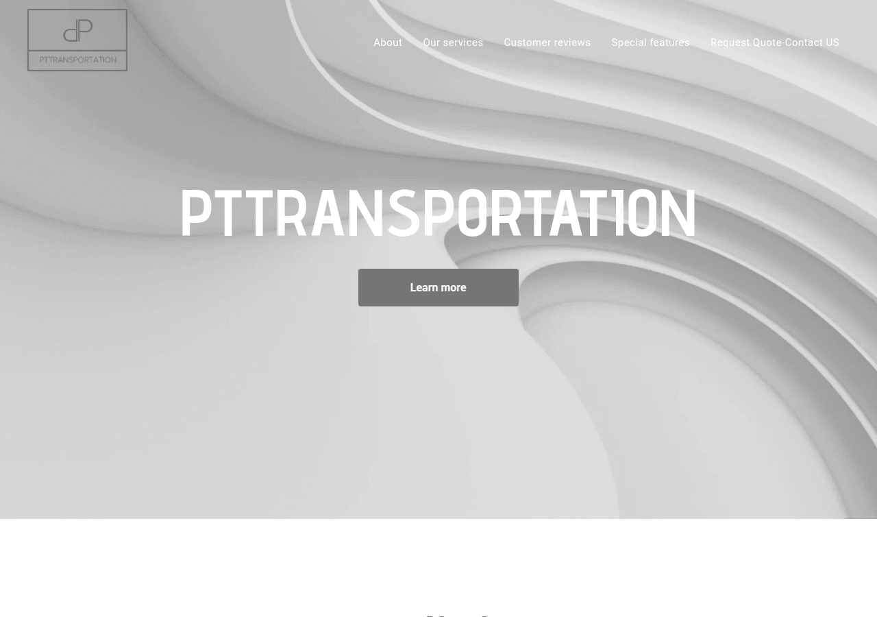 Screenshot of pttransportations.com
