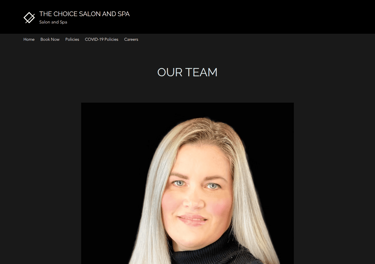 Screenshot of thechoicesalonandspa.com