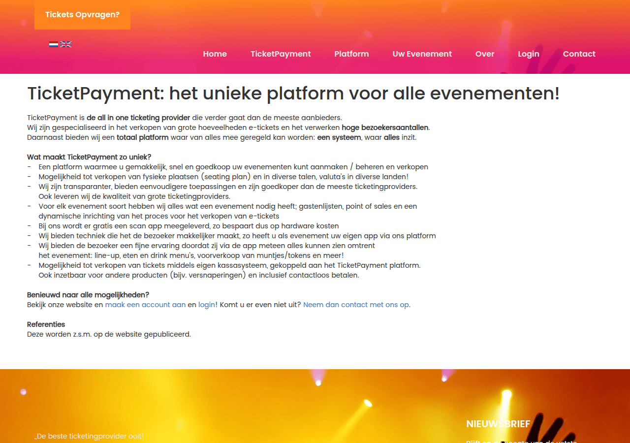 Screenshot of ticketpayment.eu