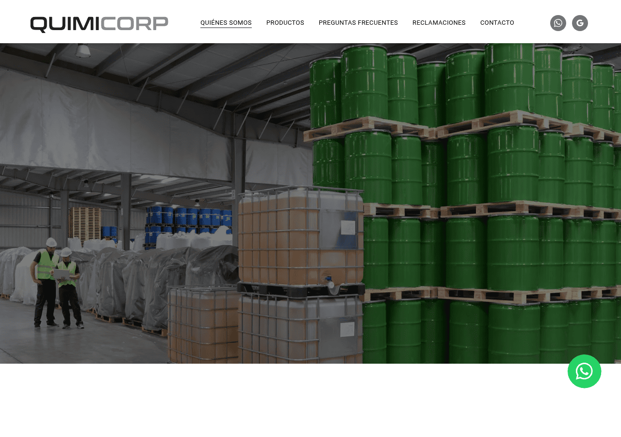 Screenshot of quimicorprmssas.com