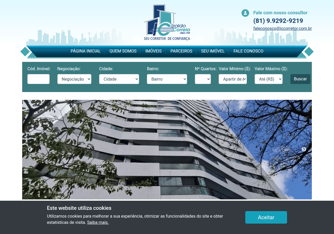 Screenshot of icimoveis.com.br