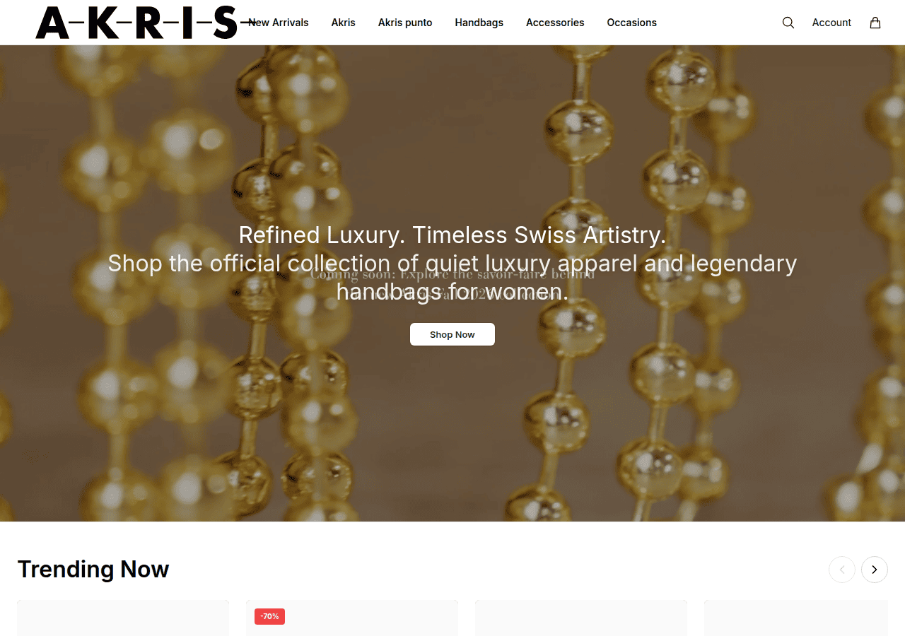 Screenshot of akrislabel.shop
