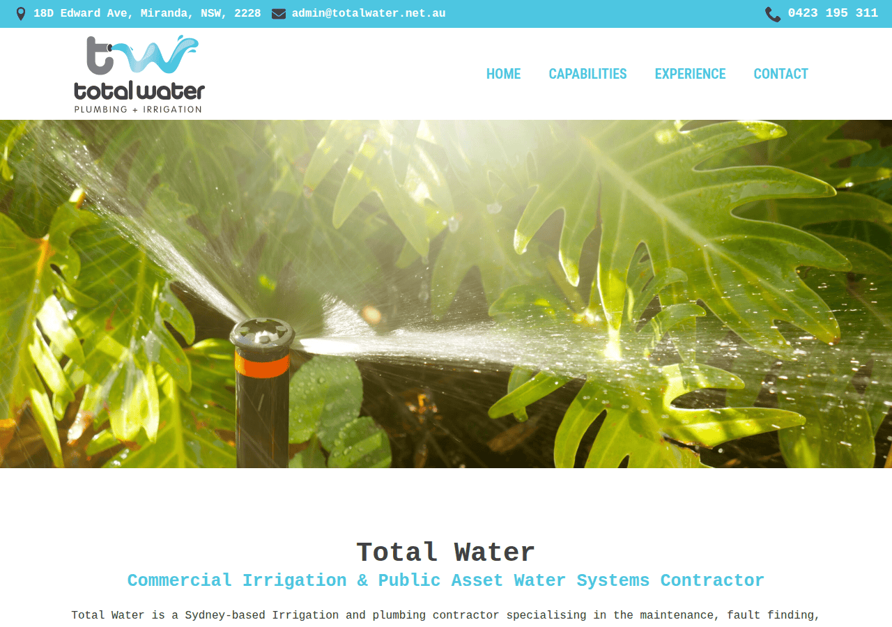 Screenshot of totalwater.net.au