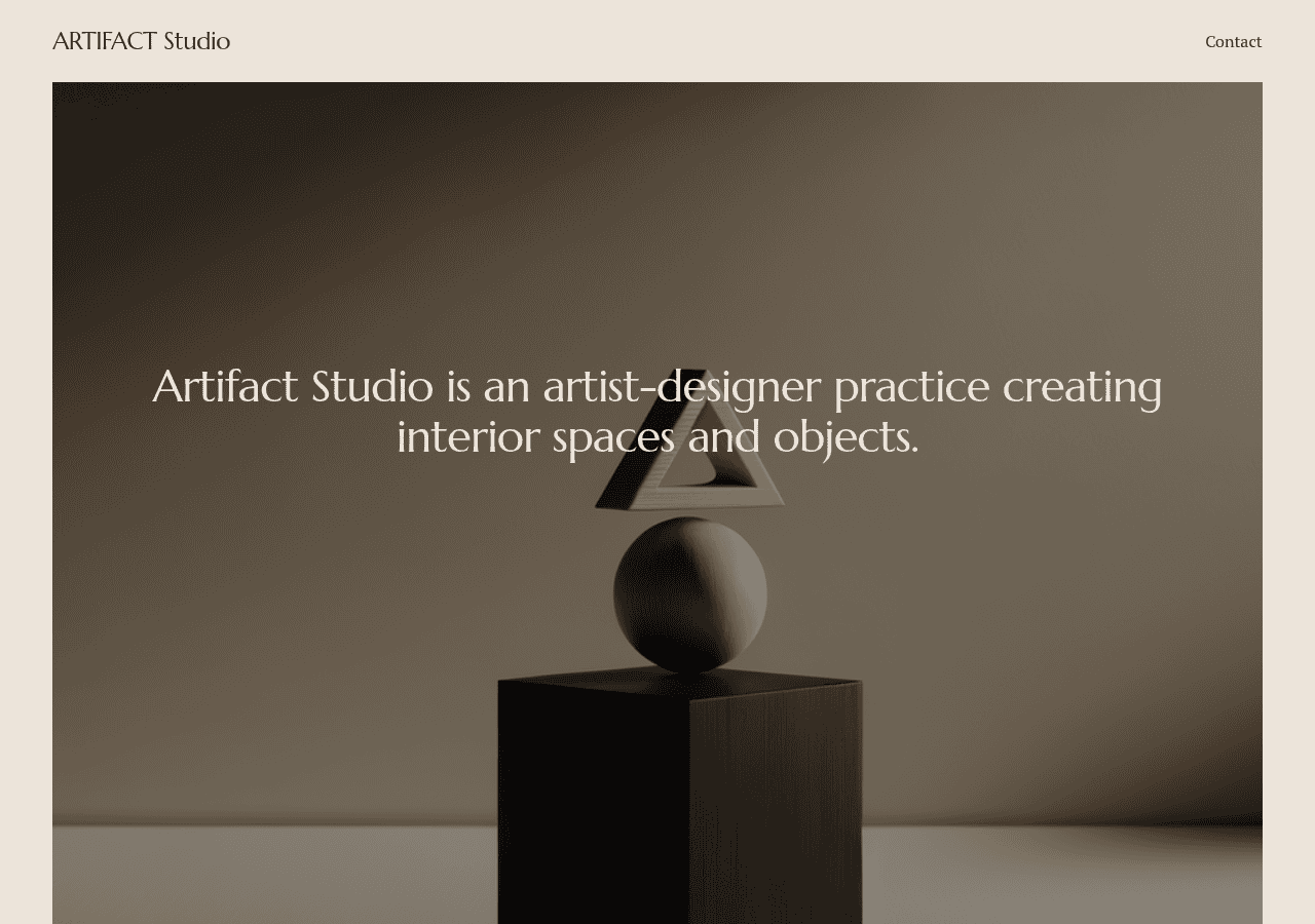 Screenshot of artifactstudiodesign.com