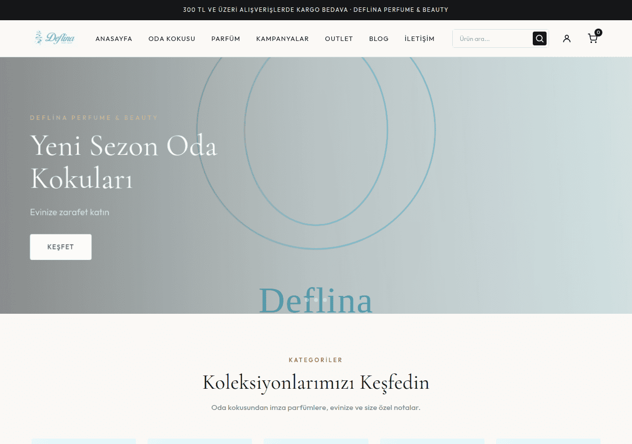 Screenshot of deflinaperfume.com