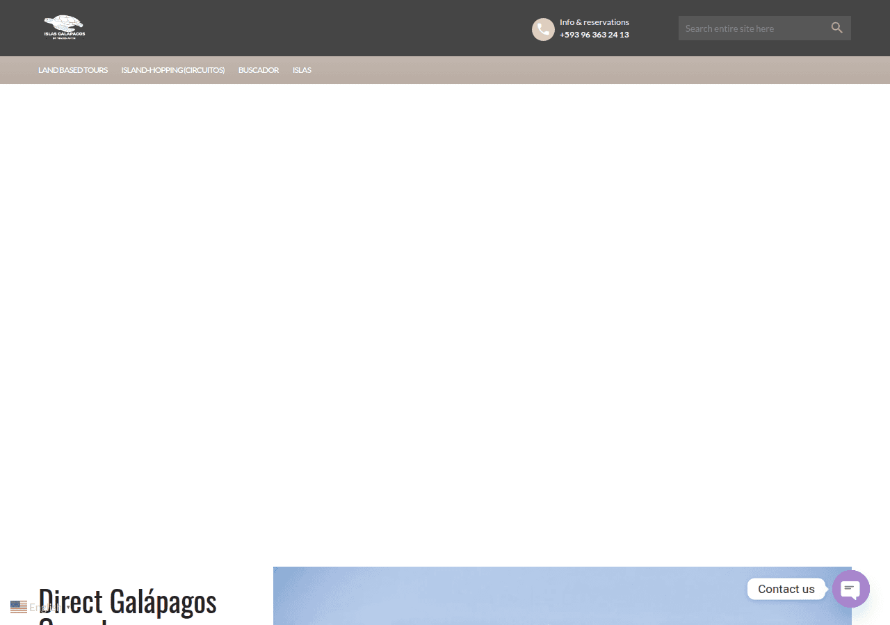 Screenshot of islasgalapagos.net