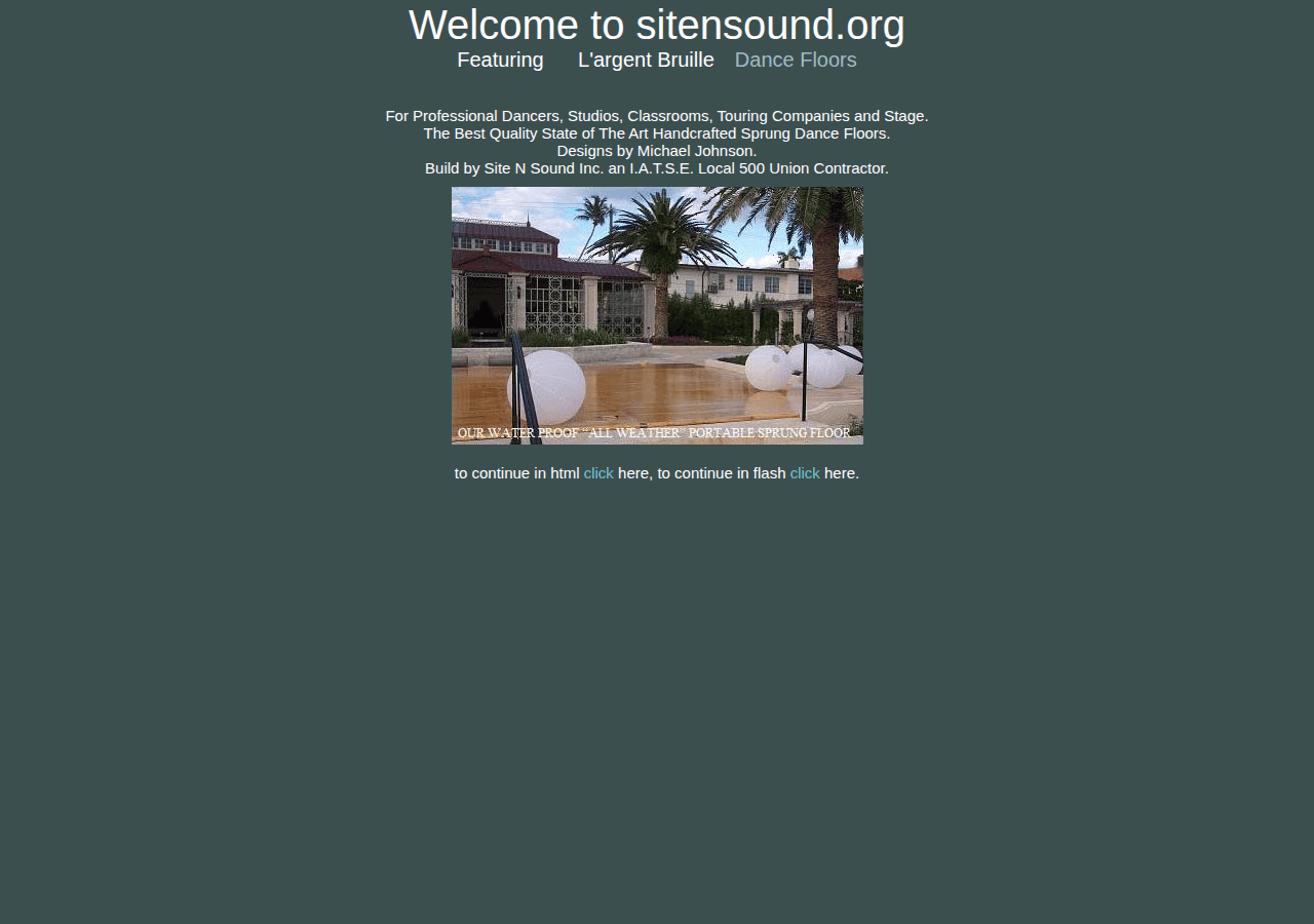 Screenshot of sitensound.org