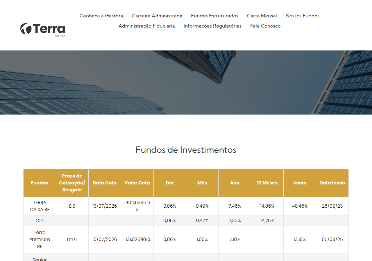 Screenshot of terragestora.com.br