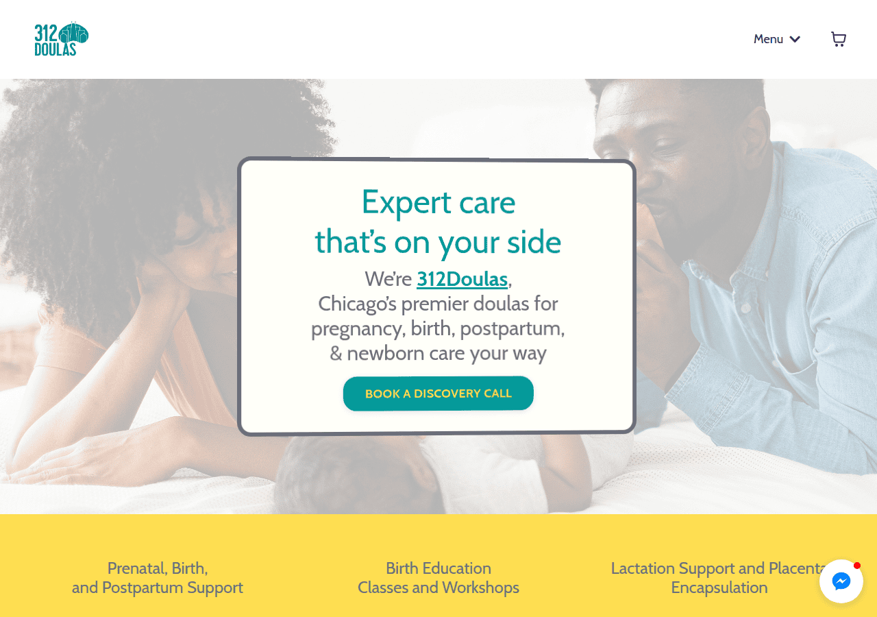Screenshot of 312doulas.com