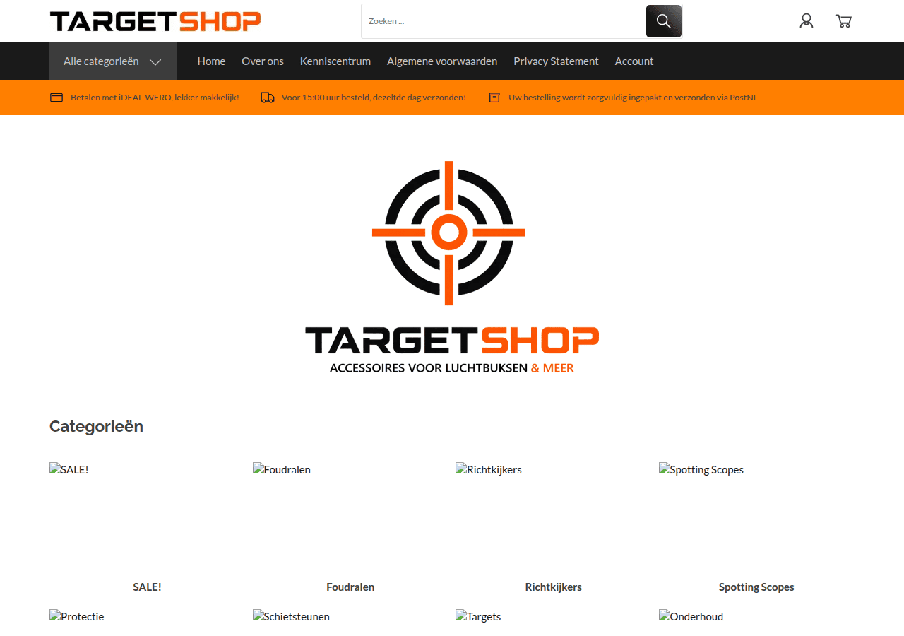 Screenshot of targetshop.nl