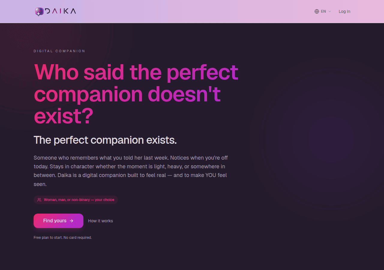 Screenshot of daika.ai