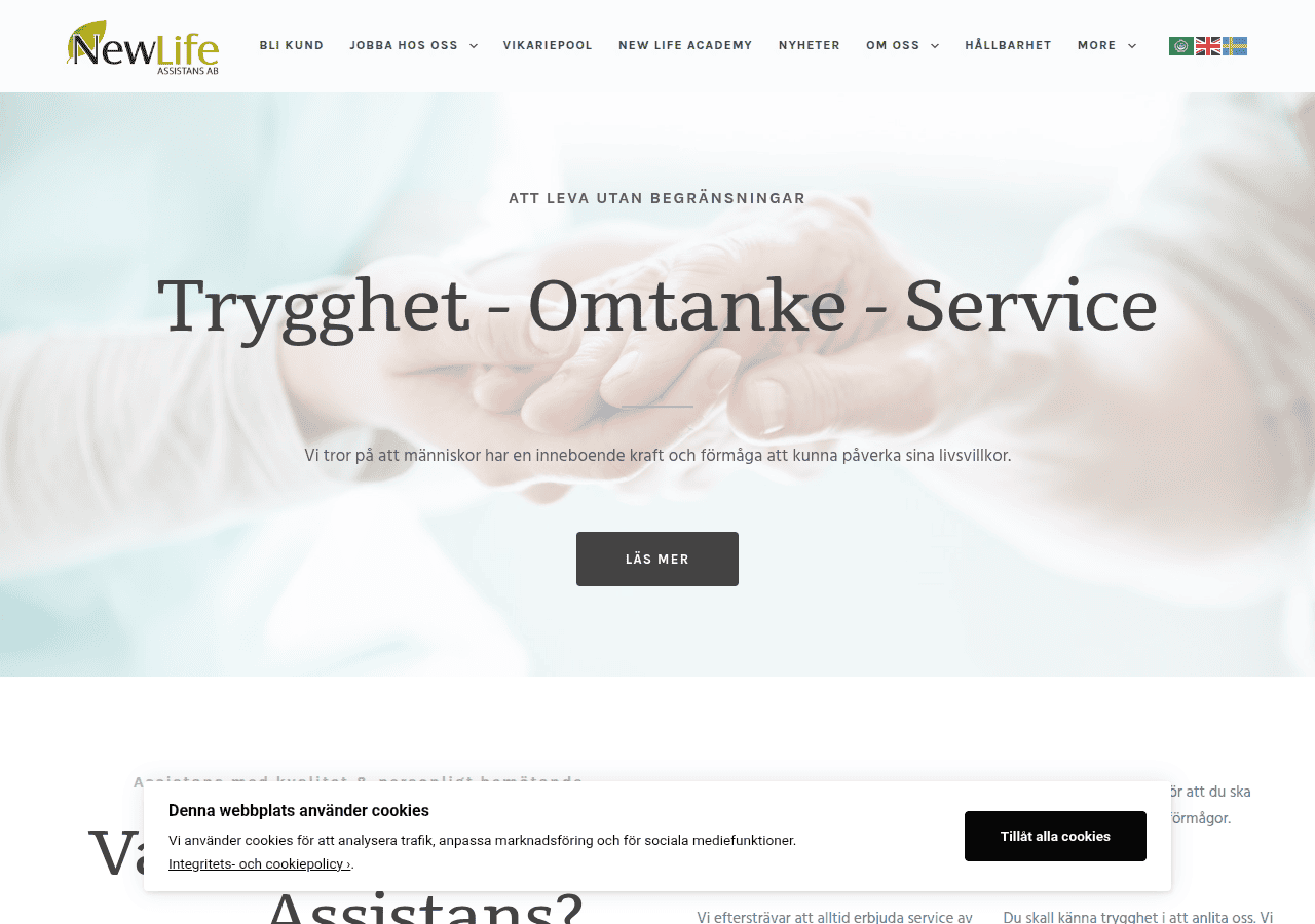 Screenshot of newlife.se