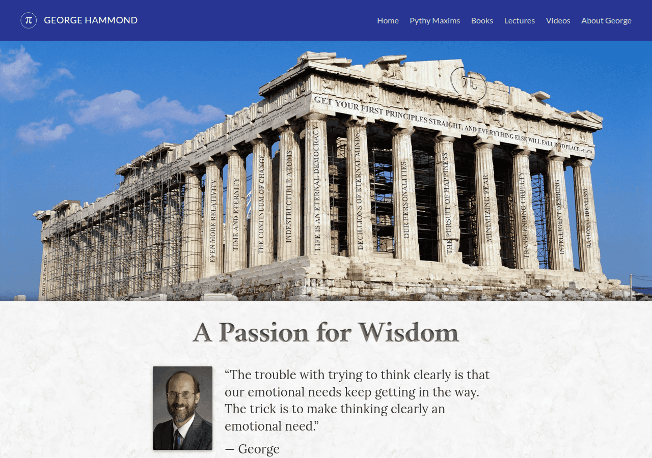 Screenshot of apassionforwisdom.com