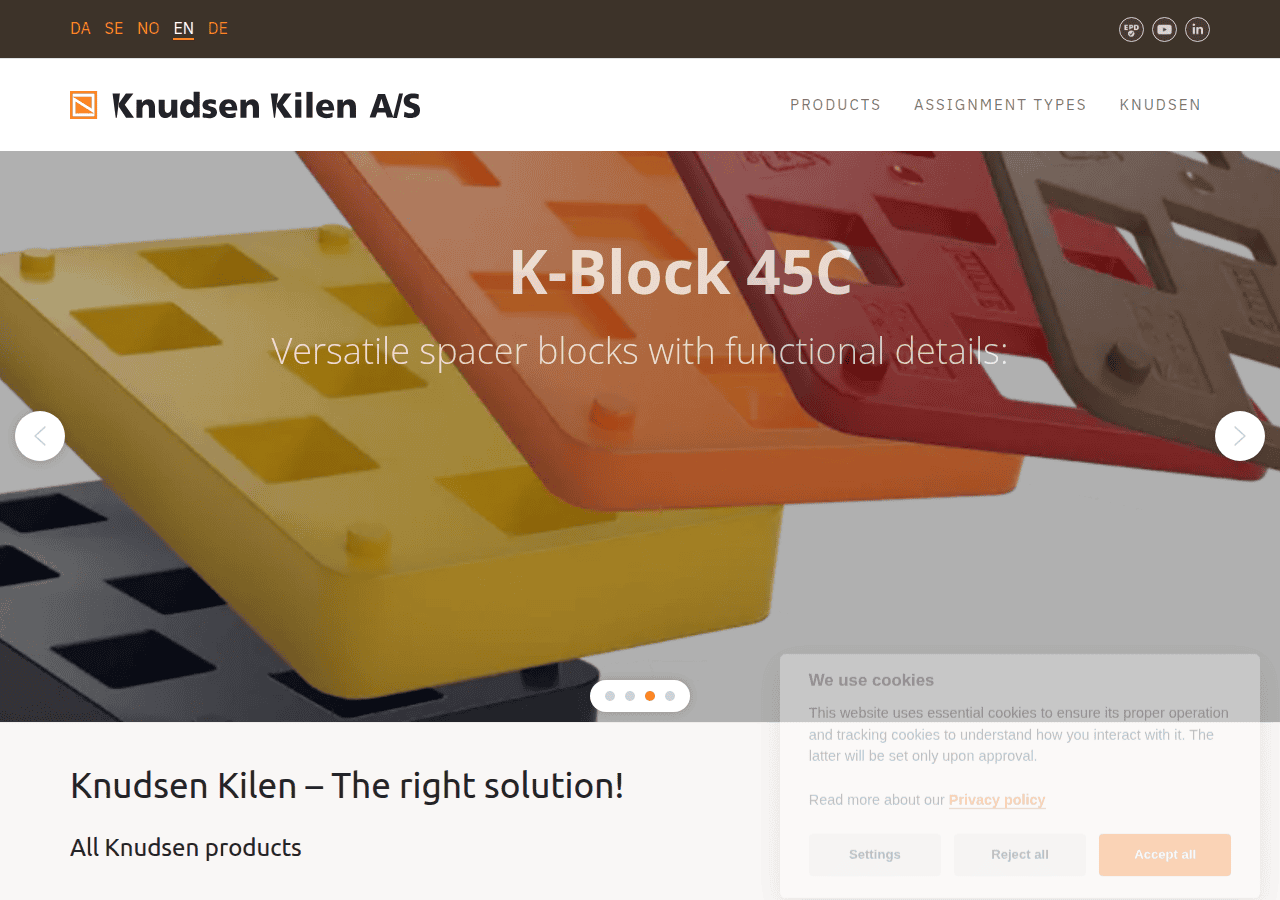 Screenshot of knudsenkilen.dk