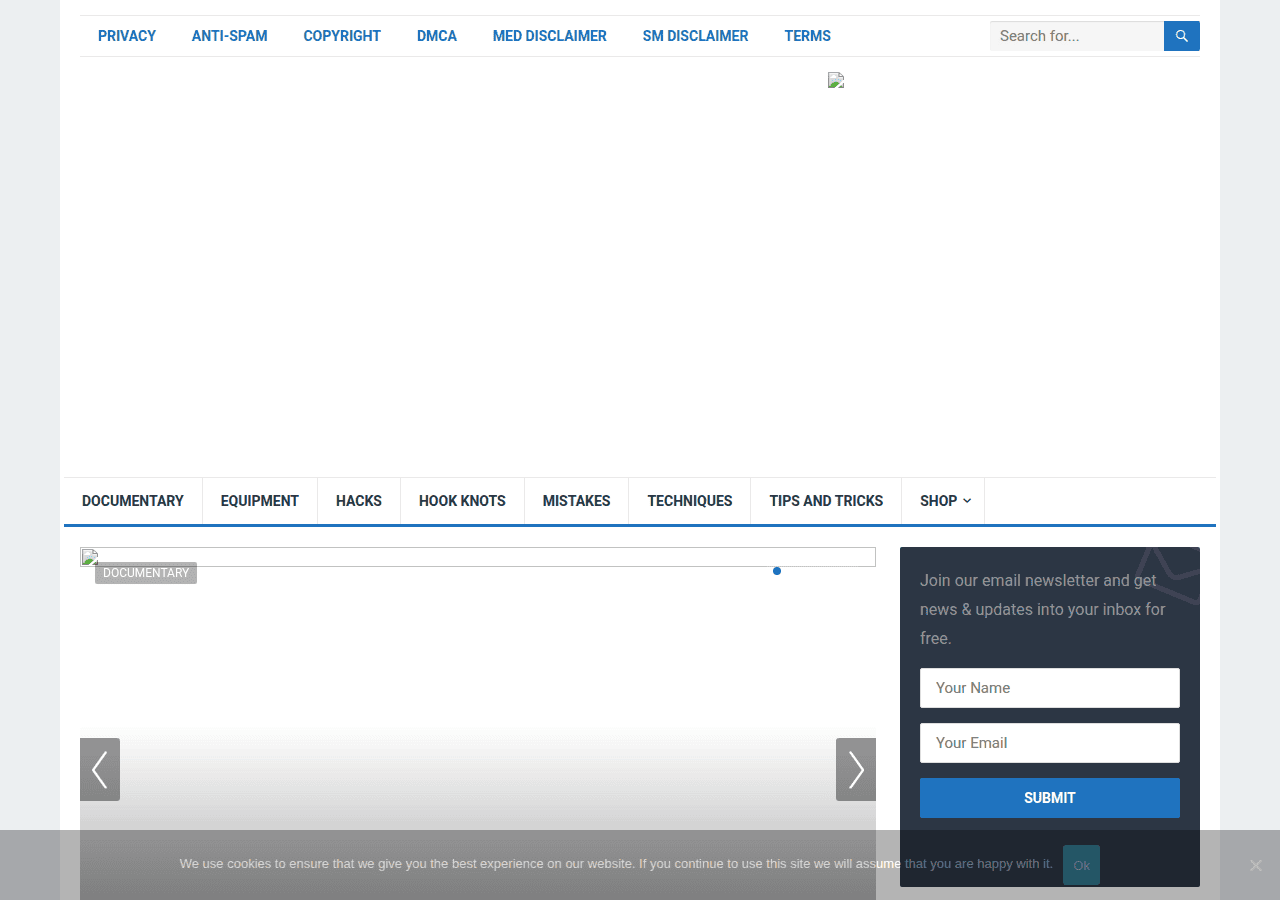 Screenshot of fishingvoyager.com