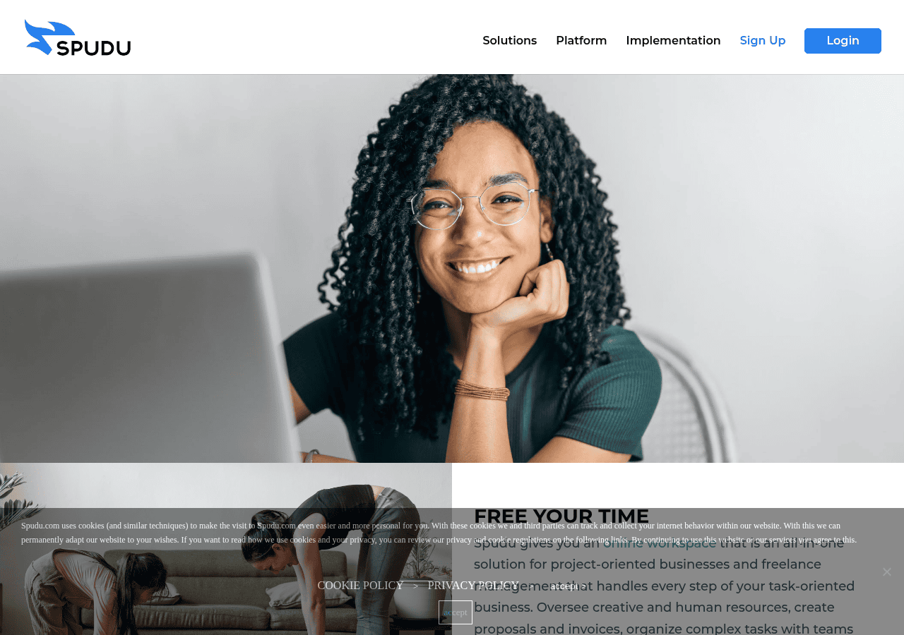 Screenshot of spudu.com