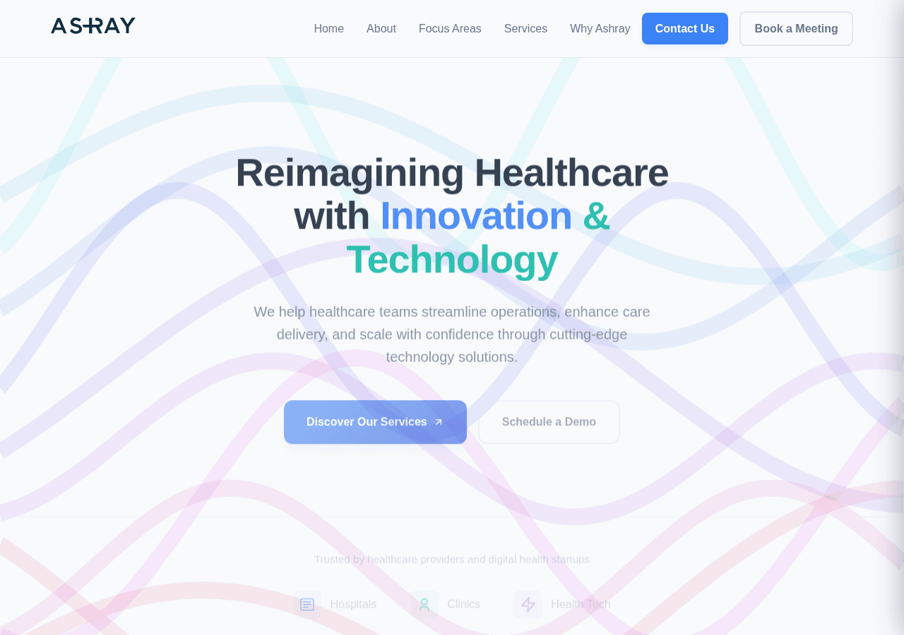 Screenshot of ashrayconsulting.com