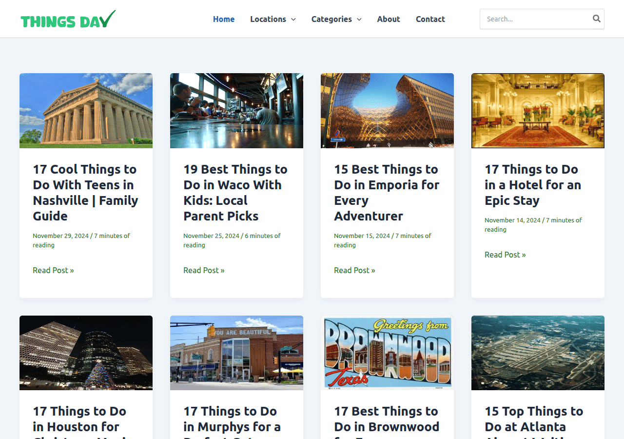 Screenshot of thingsday.com