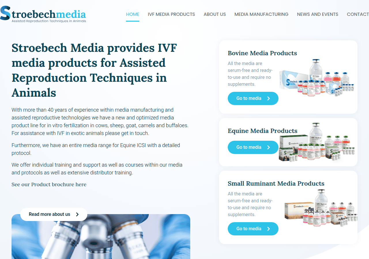 Screenshot of stroebech-media.com