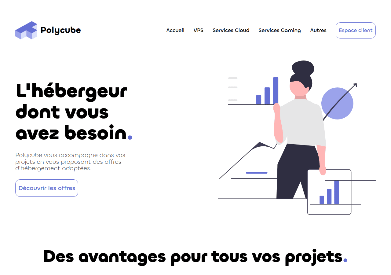 Screenshot of polycube.fr