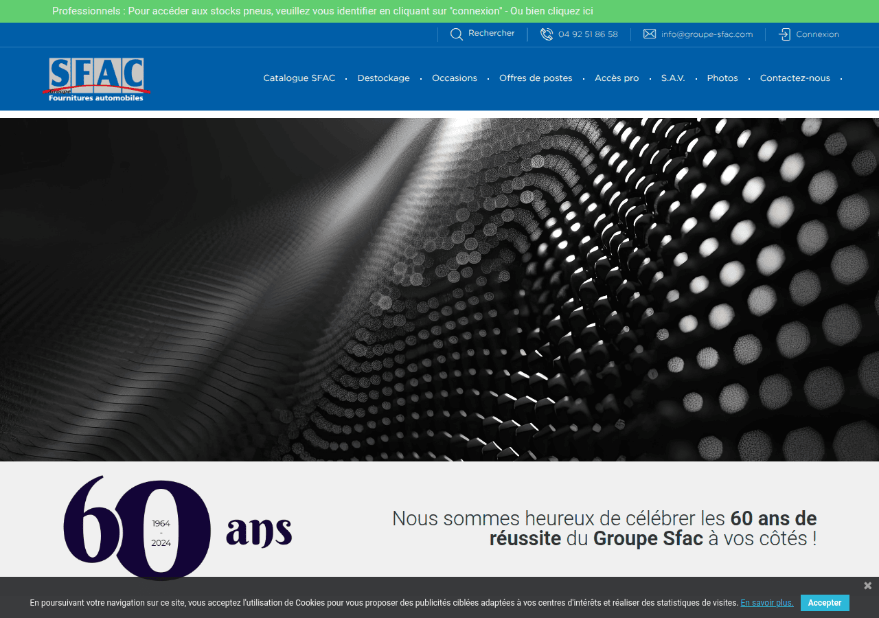 Screenshot of groupe-sfac.fr