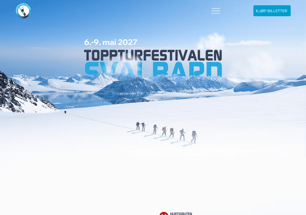 Screenshot of svalbardevents.no