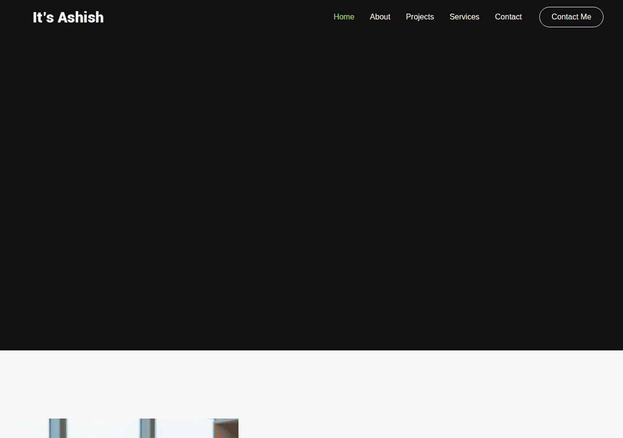 Screenshot of ashish.bd