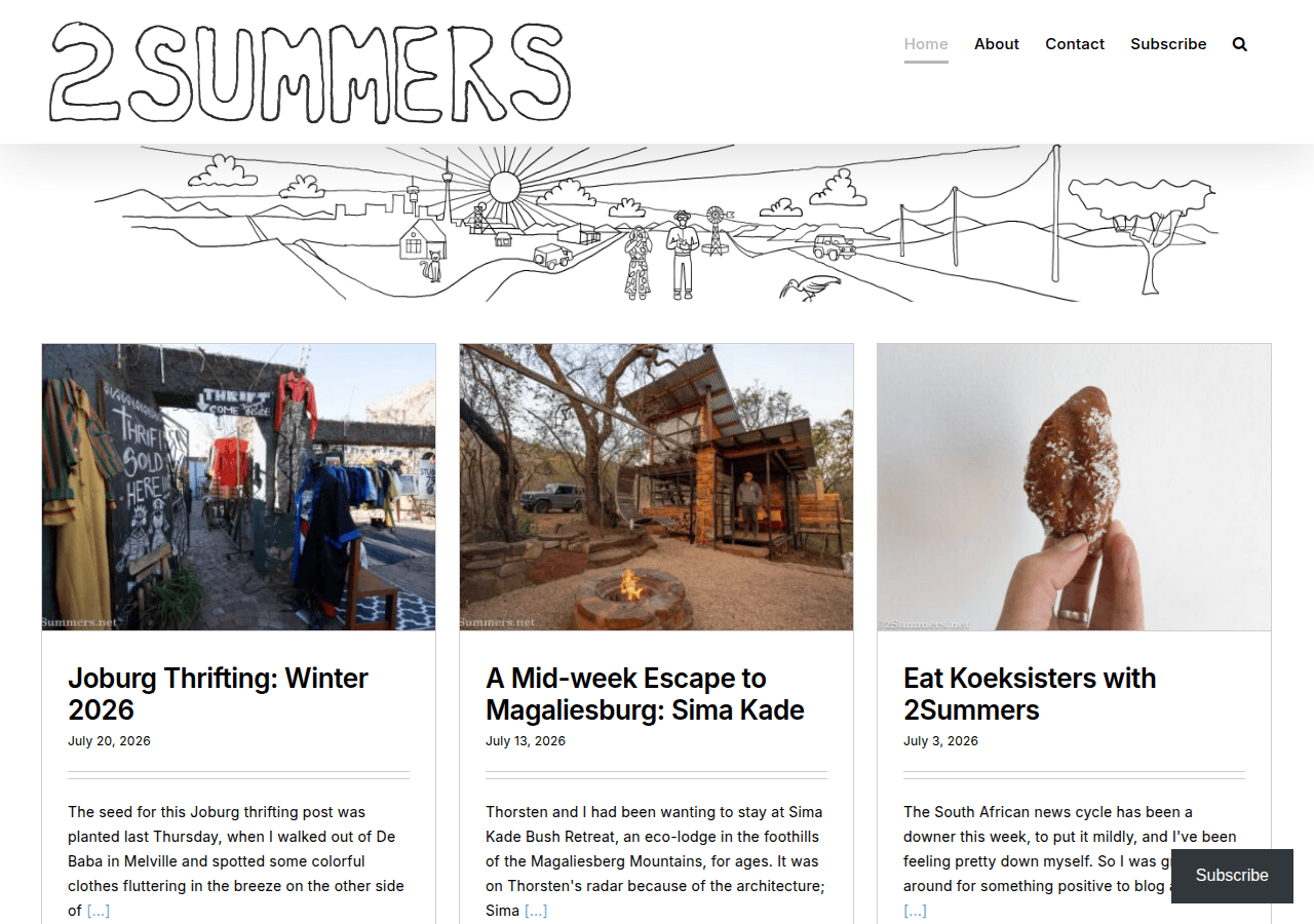 Screenshot of 2summers.net